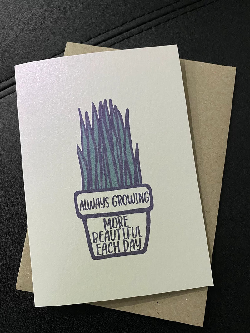 Growing - Greeting Card
